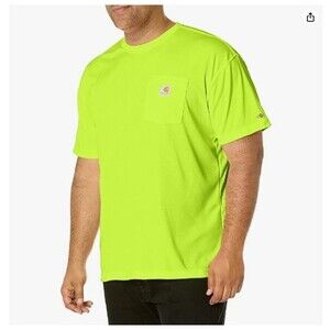 Carhartt Men's Force Color Enhanced Short-Sleeve T-Shirt, Brite Lime, XL